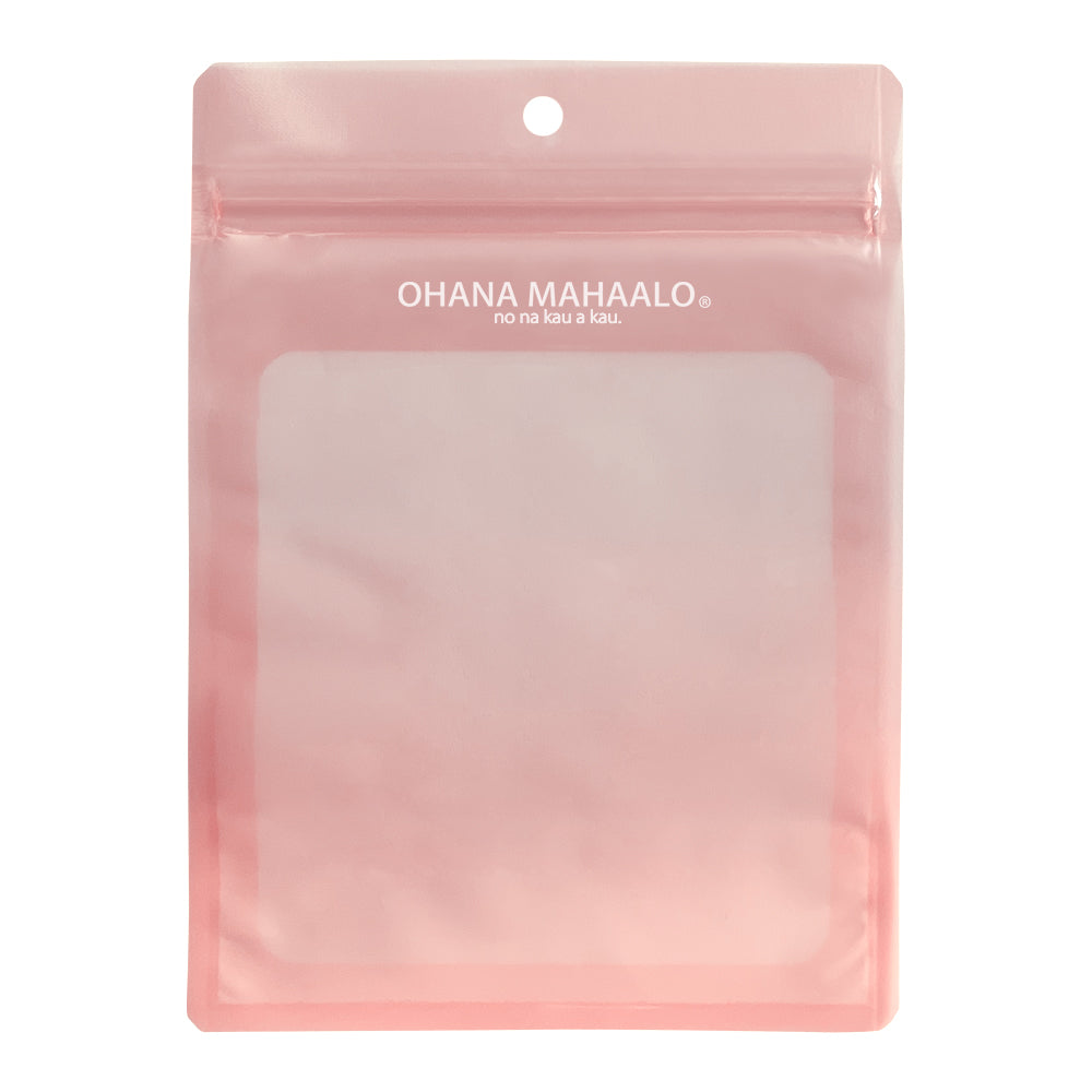 オハナマハロ透明チャック付きヒラ袋