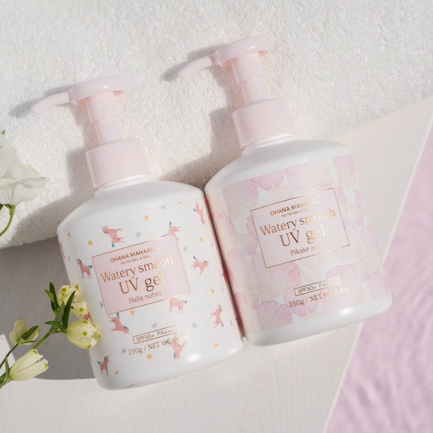 オハナ・マハロ ウォータリースムーズUVジェル〈ピカケ アウリィ〉日やけ止めジェル 250g