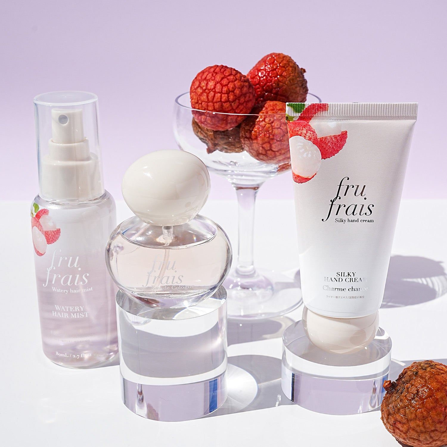 【9月24日12時発売】フルフレ フレグランス ウォータリーヘアミスト〈シャルムシャンス〉(ライチの香り)80mL