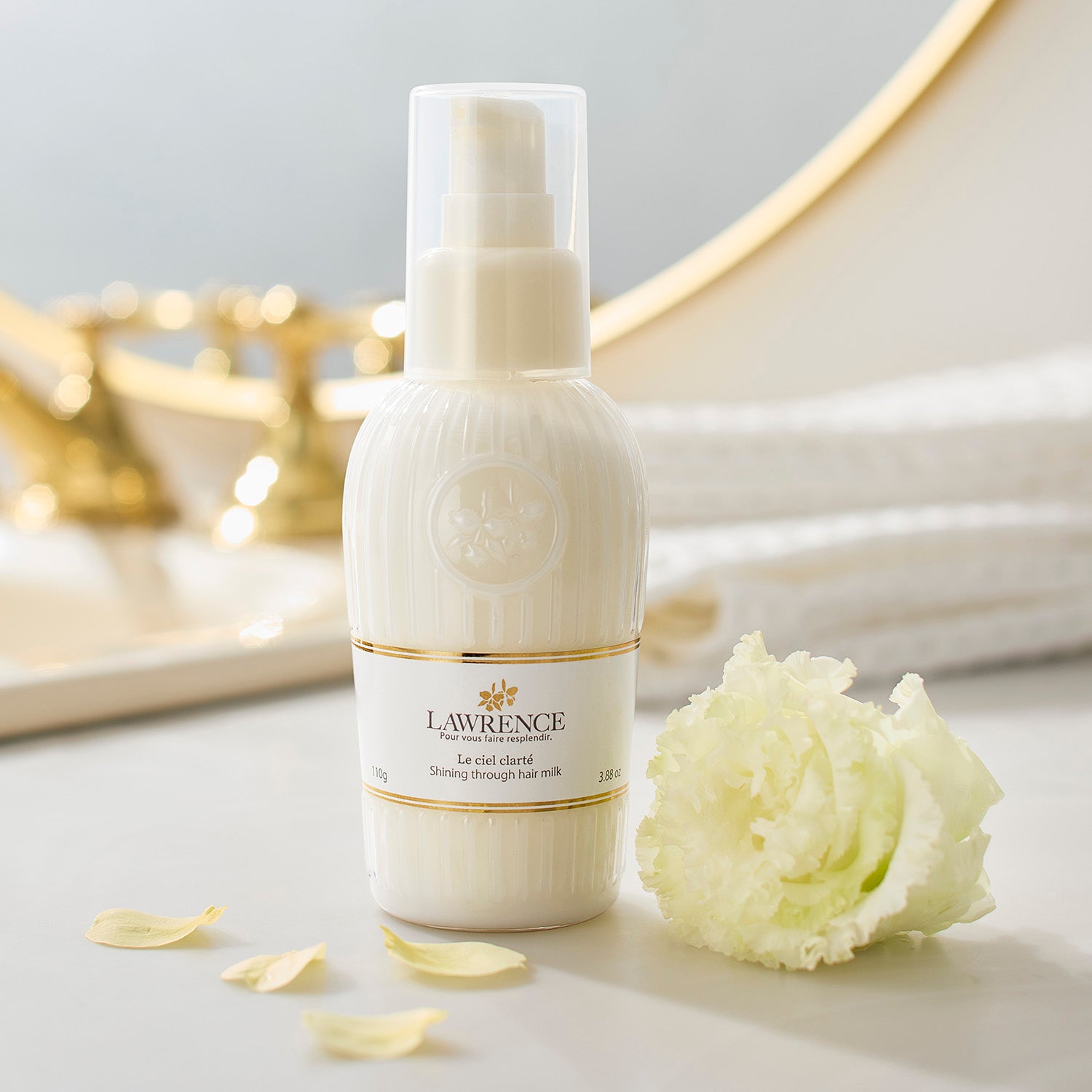 ロウレンス シャイニングスルーヘアミルク ルシェルクラーテ 110g
