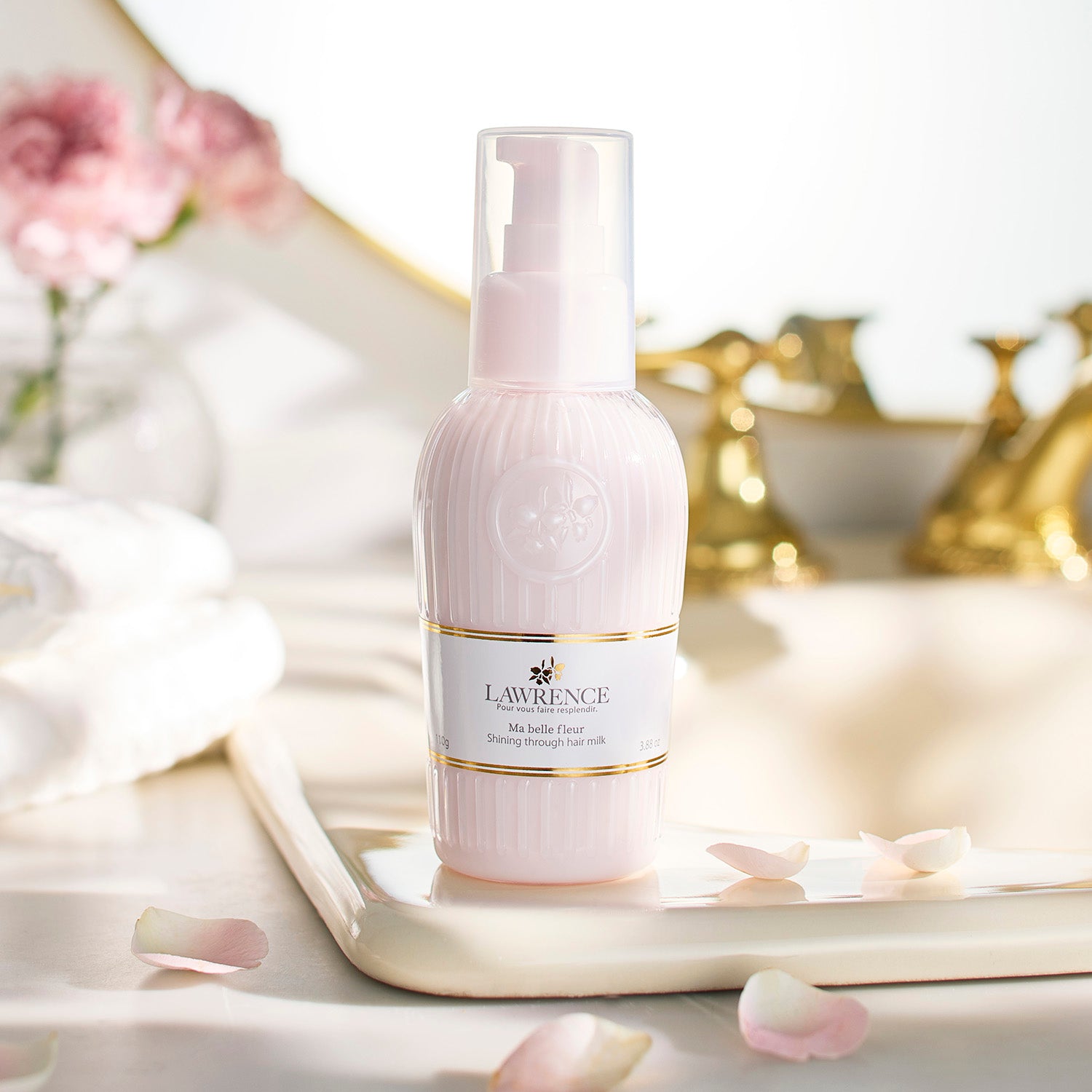 ロウレンス シャイニングスルーヘアミルク マベルフルール 110g