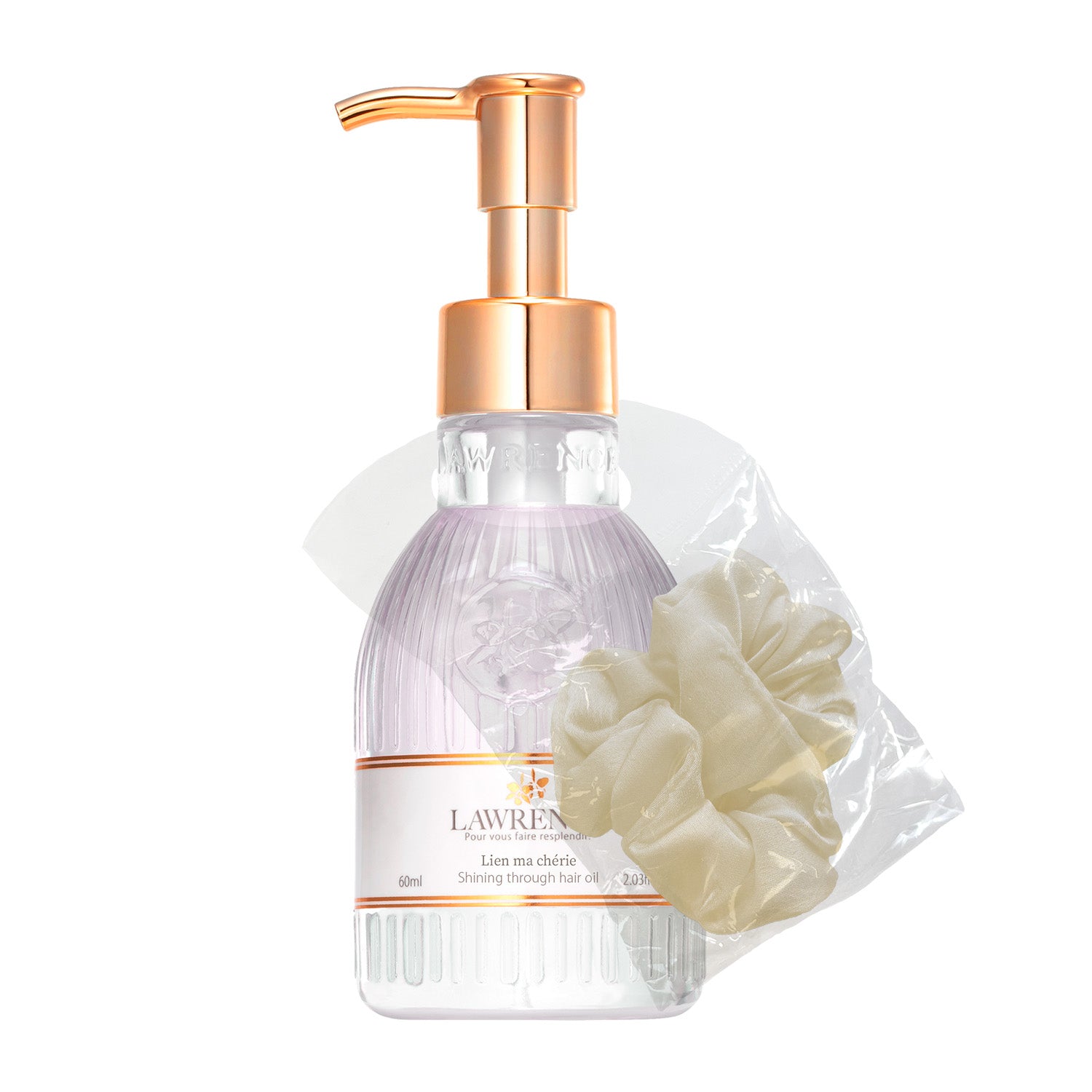 【10月14日12時発売】ロウレンス シャイニングスルーヘアオイルヘアゴム付き リアンマシェリ(レイヤードモイストタイプ) 60mL