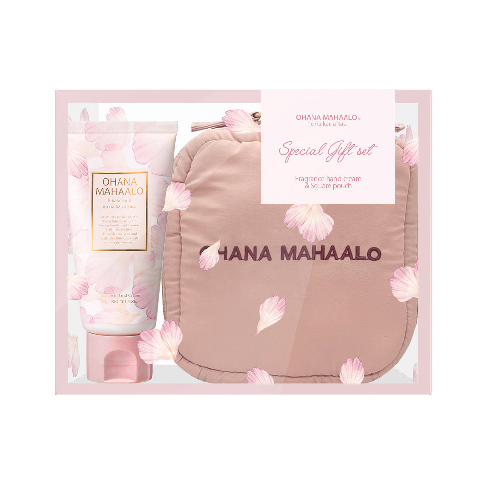 オハナ・マハロ オールウェイズアンドフォーエバーラブリー ピカケ アウリィ(ハンドクリーム50g・スクエアポーチ1個)