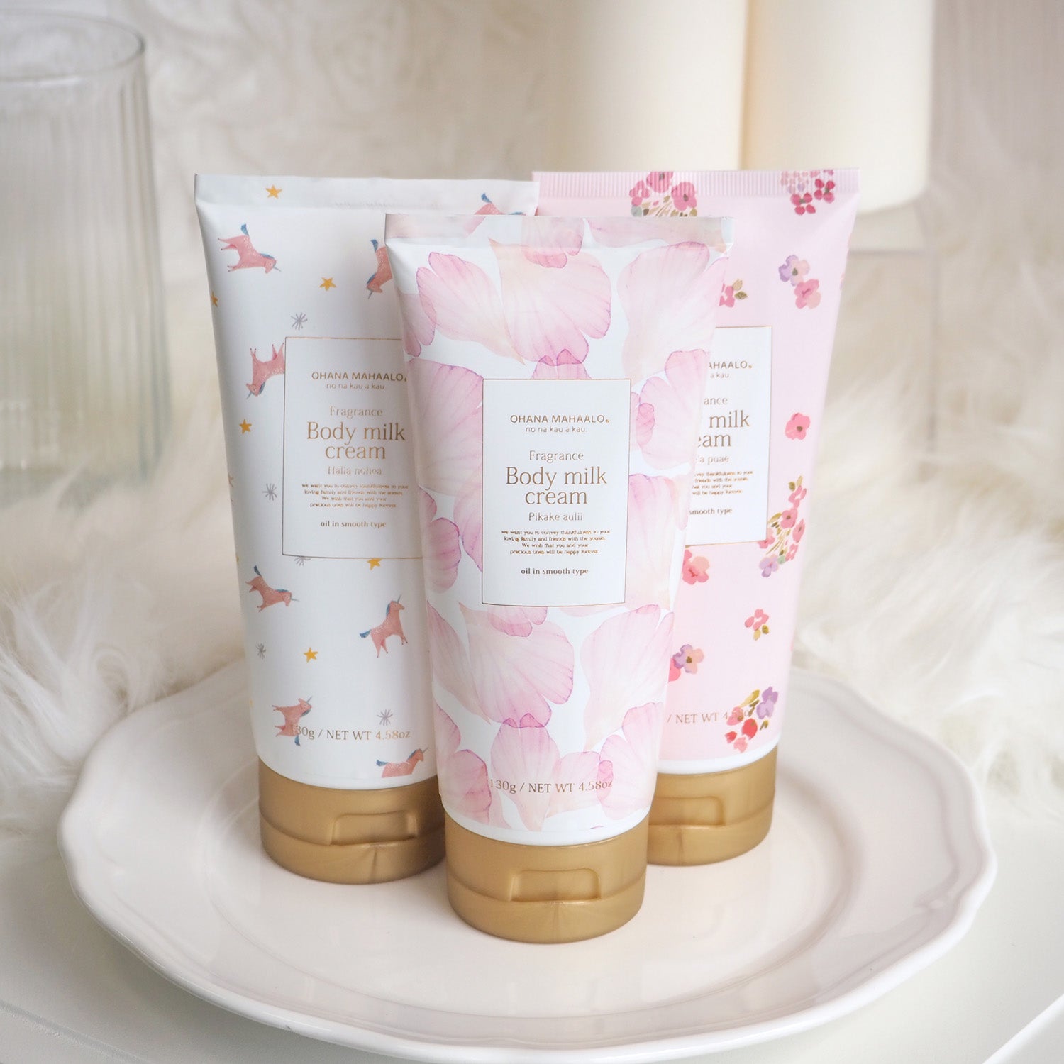 オハナ・マハロ フレグランス ボディミルククリーム ハリーア ノヘア 130g