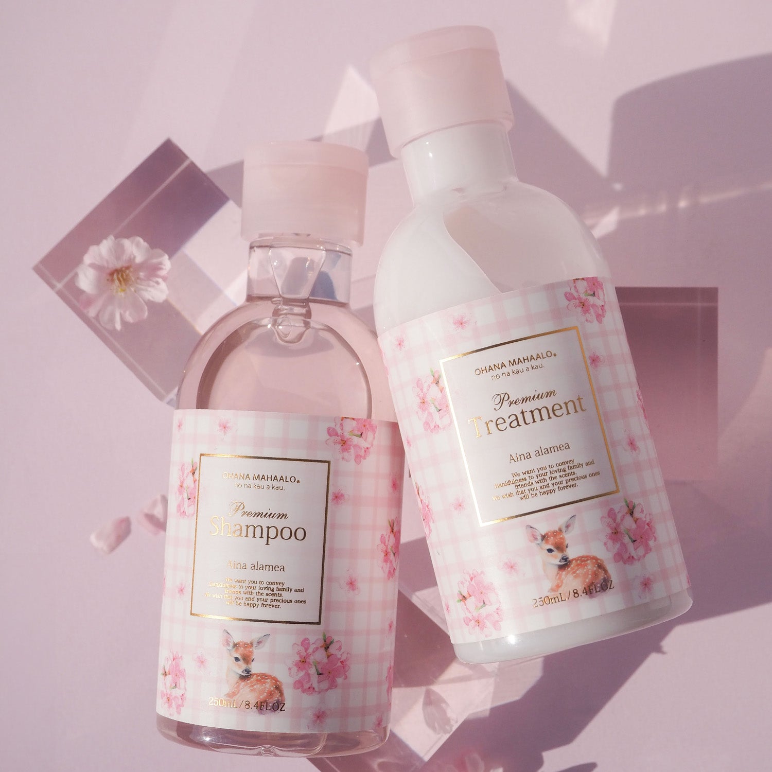 オハナ・マハロ　プレミアムシャンプー＆ヘアトリートメント　アイナ　アラメア　各250mL