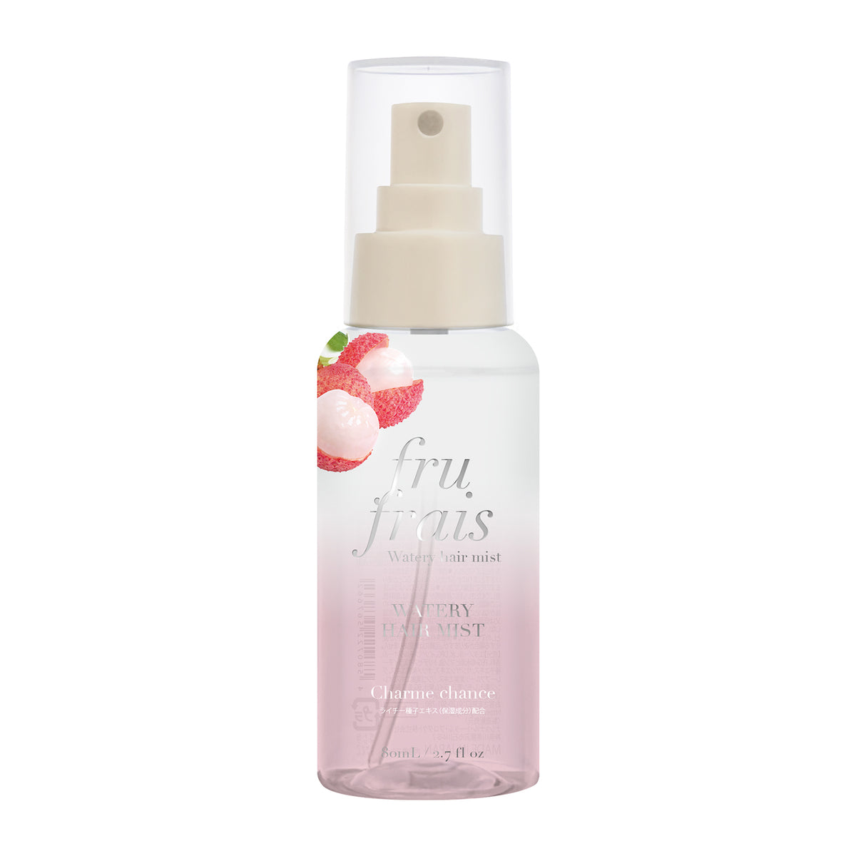 【9月24日12時発売】フルフレ　フレグランス　ウォータリーヘアミスト〈シャルムシャンス〉（ライチの香り）80mL