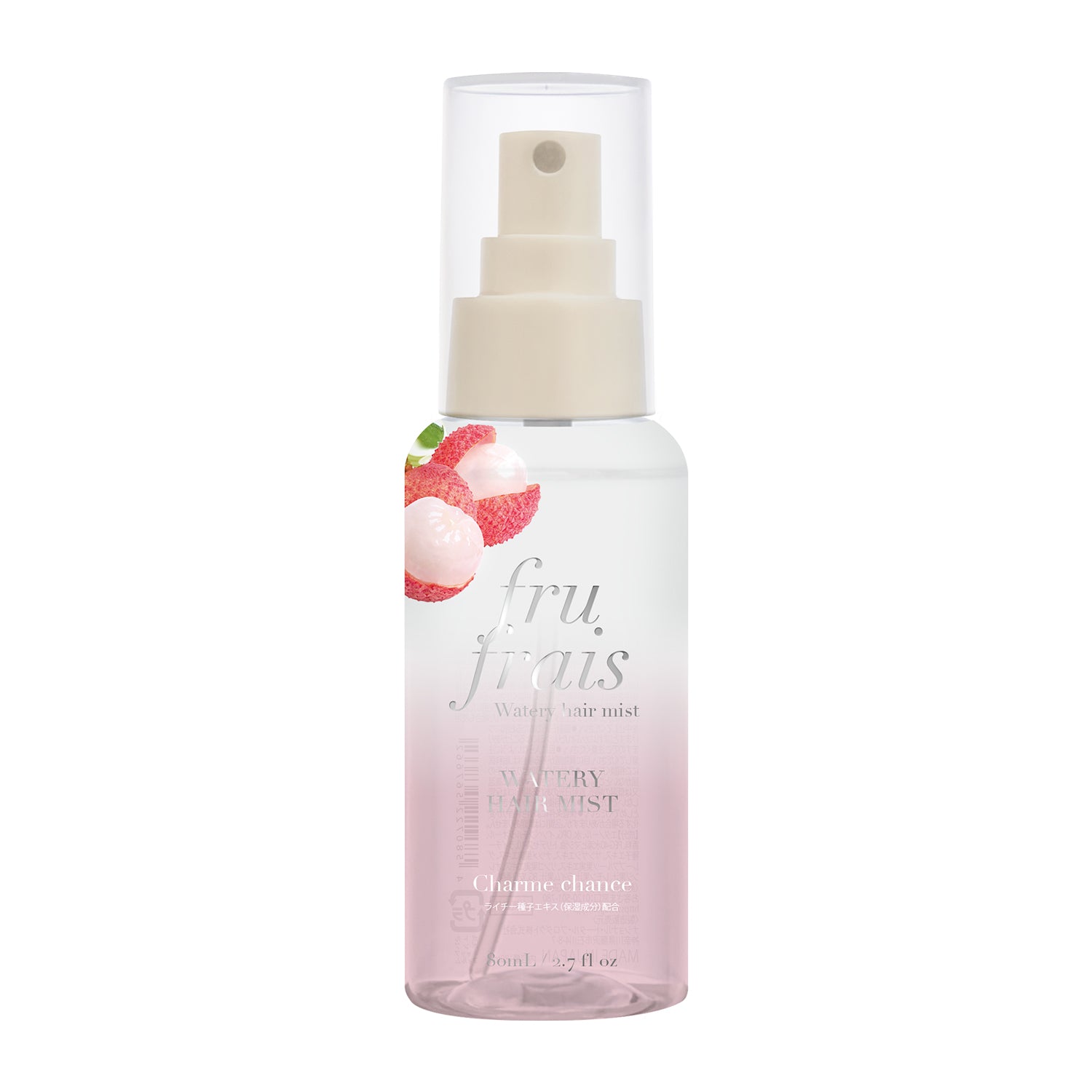 【9月24日12時発売】フルフレ　フレグランス　ウォータリーヘアミスト〈シャルムシャンス〉（ライチの香り）80mL