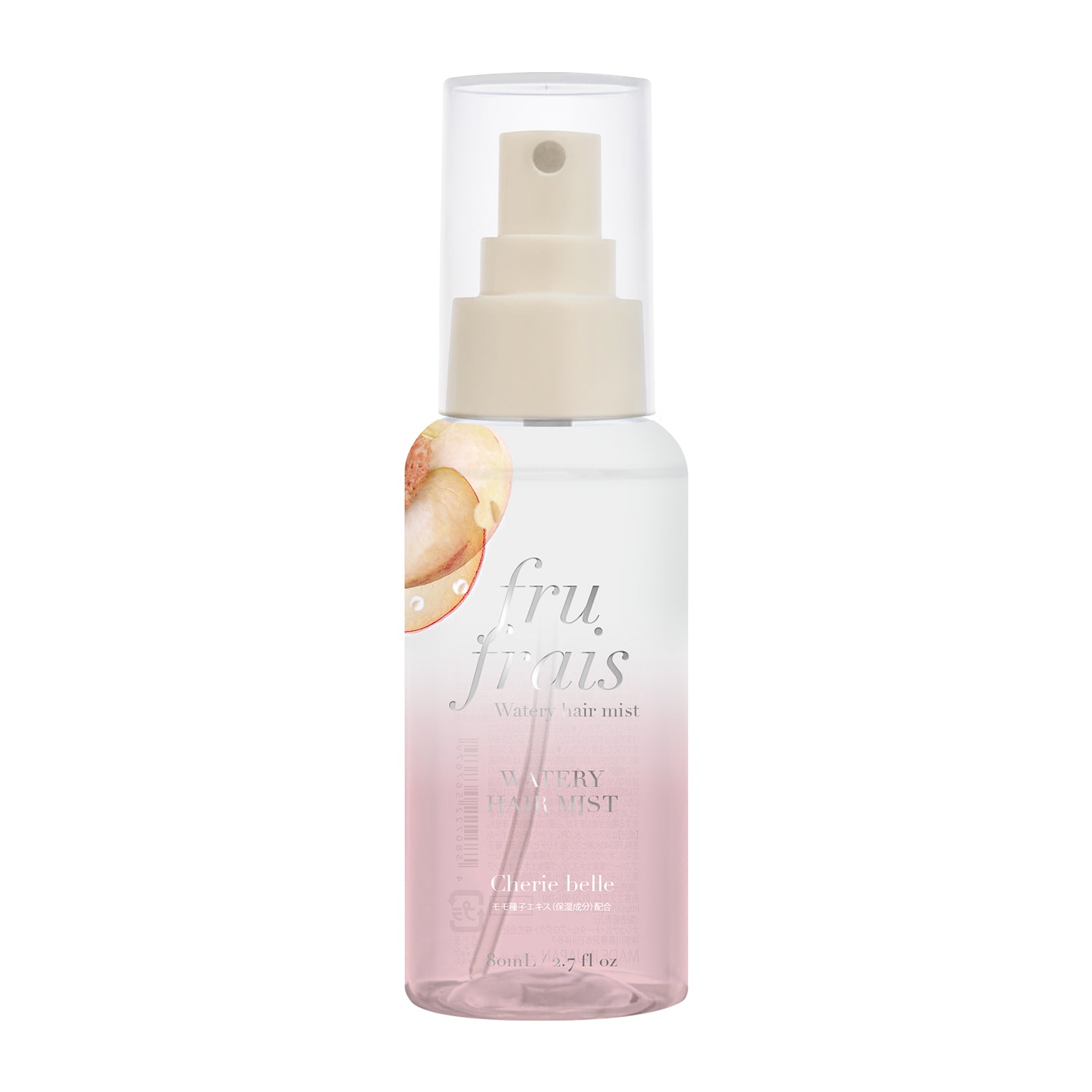 【9月24日12時発売】フルフレ　フレグランス　ウォータリーヘアミスト〈シェリーベル〉（ピーチの香り）80mL