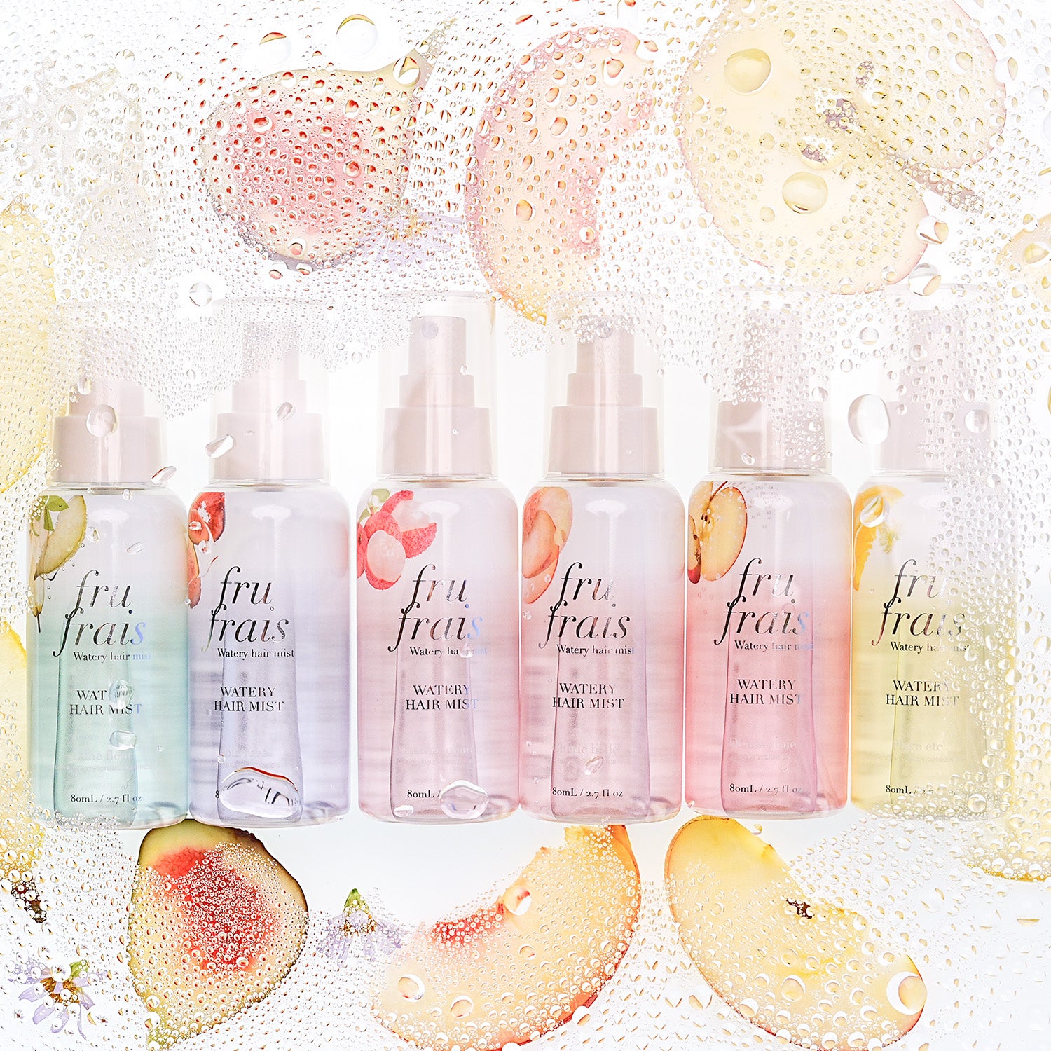 【10月13日12時発売】フルフレ　フレグランス　ウォータリーヘアミスト〈ドゥースアミ〉（アップルの香り）80mL