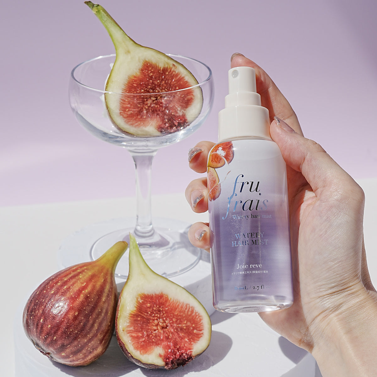 【9月24日12時発売】フルフレ　フレグランス　ウォータリーヘアミスト〈ジョワレーヴ〉（フィグの香り）80mL