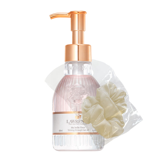 【10月14日12時発売】ロウレンス　シャイニングスルーヘアオイルヘアゴム付き　マベルフルール〈Moisturizing〉　60mL