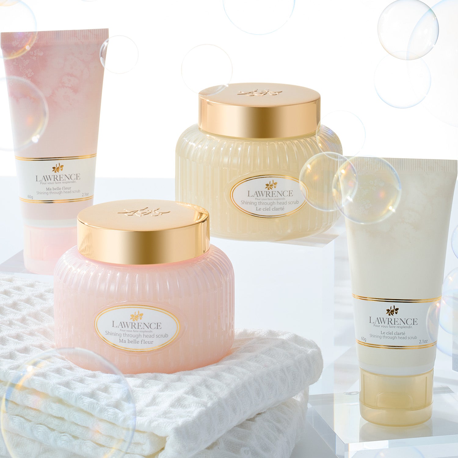 お試し用：ロウレンス シャイニングスルーヘッドスクラブ ルシェル