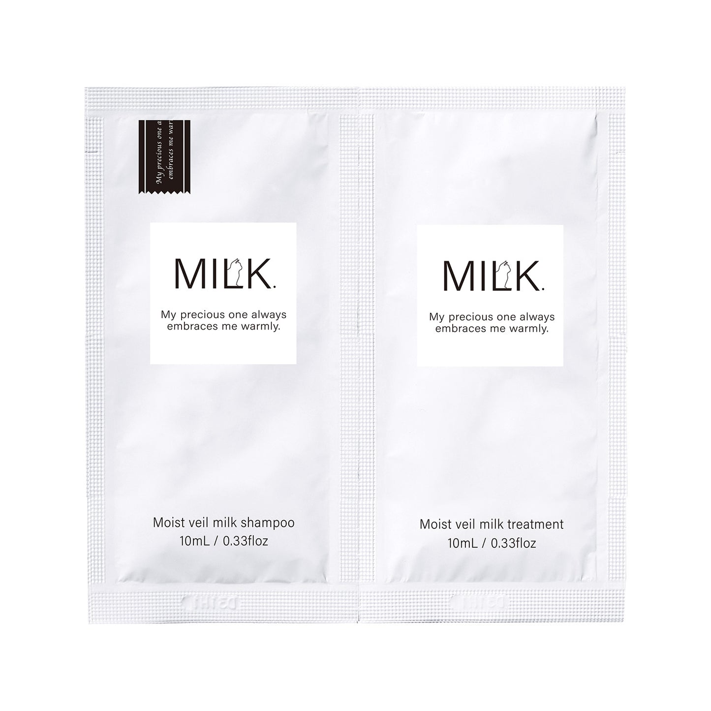 【8月8日12時発売】ミルク　モイストヴェール　シャンプー＆トリートメント　トライアルセット＜無香料＞　各10ml