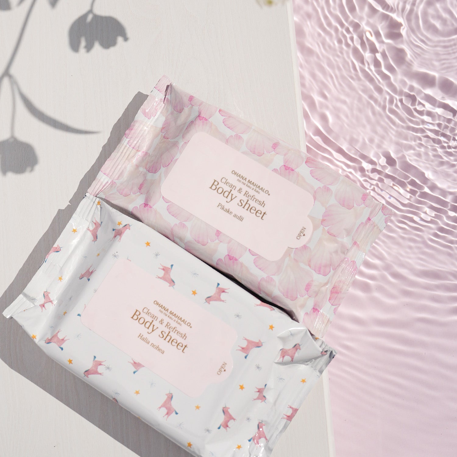 オハナ・マハロ クリーン＆リフレッシュボディシート ハリーア ノヘア