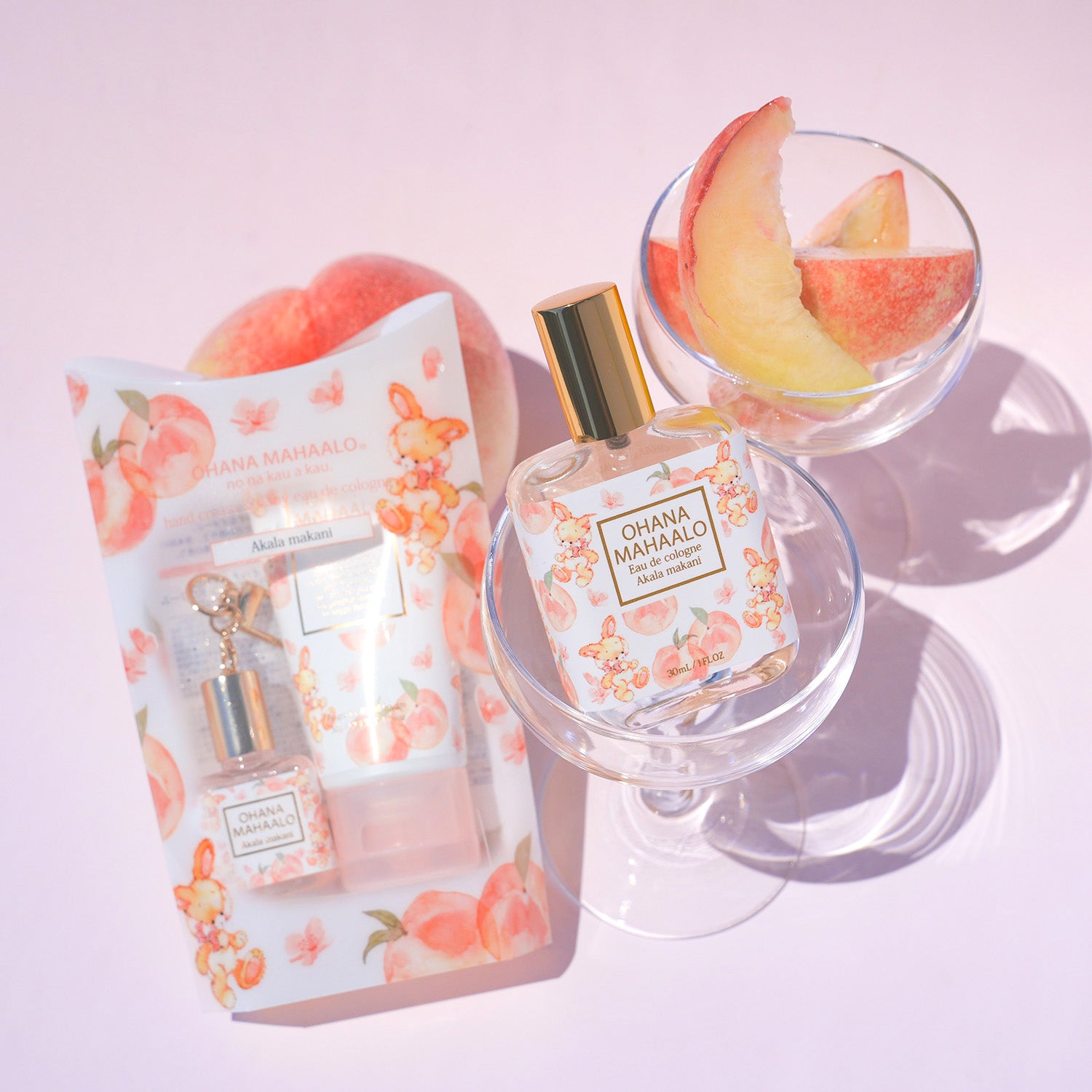 【6月9日12時発売】オハナ・マハロ　ハンドクリーム＆babyオーデコロンセット　アカラ マカニ　ハンドクリーム50g/babyオーデコロン10mL
