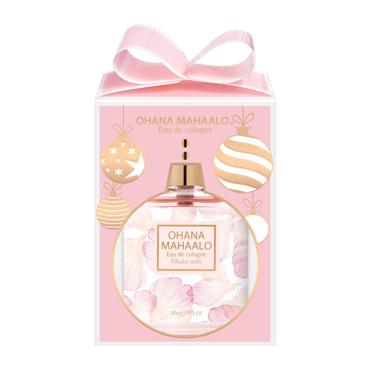 【11月10日12時発売】限定Xmasパッケージ：オハナ・マハロ　オーデコロン〈ピカケ　アウリィ〉　30mL