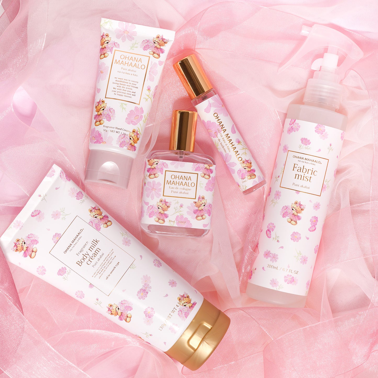 【8月8日12時発売】オハナ・マハロ　フレグランスファブリックミスト　プニ　アカハイ  200mL