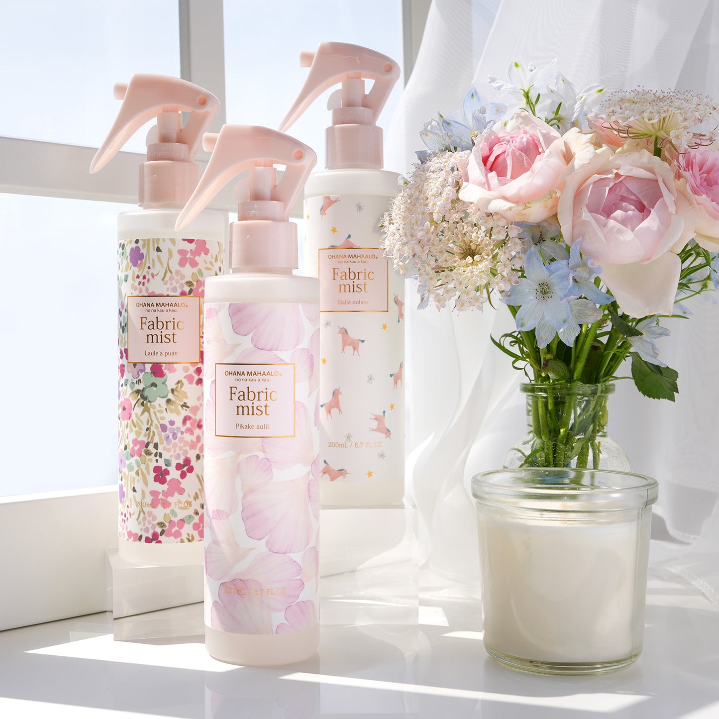 オハナ・マハロ　フレグランスファブリックミスト　ハリーア　ノヘア　200mL