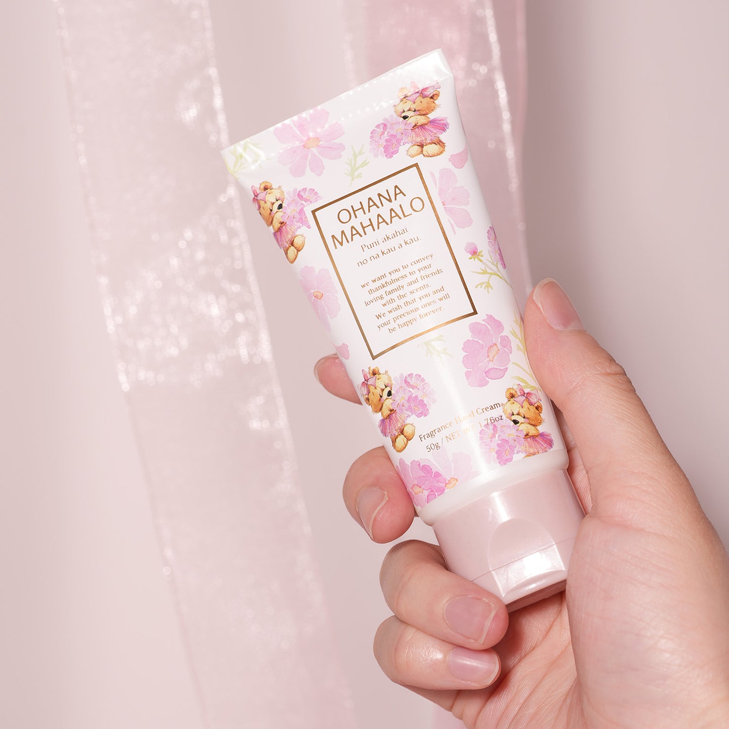 【8月8日12時発売】オハナ・マハロ　フレグランス　ハンドクリーム　プニ　アカハイ　50g